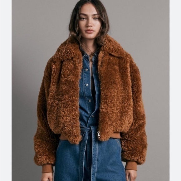 rag & bone Jackets & Blazers - Rag and Bone Nikki Faux Fur Classic Fit Jacket